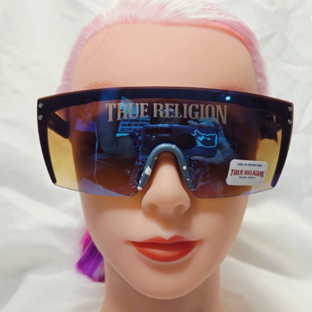 True Religion Oversized Shield Sunglasses TRSP468X
